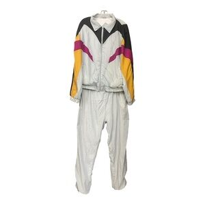 Vintage Eagles Ridge Tracksuit with Grey Yellow and Pink Accents
